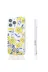 Techaks T35561-TCHS Iphone 12 Pro Kılıf Sıvılı Simli Baskılı Şeffaf Arka Yüzey Zore Mossa Silikon Kapak - Pembe 3