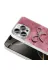 Techaks T36592-TCHS Iphone 16 Pro Kılıf Kamera Korumalı Figürlü Ponti Esnek Silikon Kapak - Açık Pembe 4