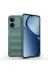 Techaks T38782-TCHS Realme C63 Kılıf Esnek Tpu Oyuklu Arka Yüzey Tasarımlı Zore Etnik Silikon Kapak - Koyu Yeşil 1