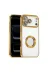 Techaks T40491-TCHS Iphone 17 Pro Max Kılıf Kamera Korumalı Logo Gösteren Tchs Omega Kapak - Gold 2