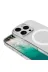 Techaks T40686-TCHS Iphone 16 Pro Kamera Korumalı M-Safe Şarj Özellikli Şeffaf Tchs London Silikon Kapak - Şeffaf 4
