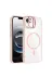 Techaks T41530-TCHS Iphone 17E Kılıf Standlı Ve Kamera Lens Hediyeli M-Safe Şarj Özellikli Tchs Etro Kapak - Desert Tita 2