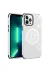 Techaks TCH-HOT-iPhone 12 Pro Max Iphone 12 Pro Max Kılıf Wireless Şarj Özellikli Magnetic Desenli Kamera Korumalı Kapak 2