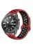 Techaks TCHS-11847 Galaxy Watch 46Mm (22Mm) Krd-02 Uyumlu Zore Kordon-Kırmızı-Siyah 1