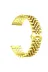 Techaks TCHS-16336 Galaxy Watch Active 2 44Mm Uyumlu Krd-36 20Mm Metal Zore Kordon-Gold 1