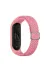 Techaks TCHS-18936 Xiaomi Mi Band 5 Uyumlu Krd-49 Örgü Zore Kordon-Pembe 1