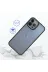 Techaks TCHS-22338 Iphone 13 Pro Max Kılıf Metal Kamera Çıkıntılı Kenarları Renkli Şeffaf Kapak Flora-Kırmızı 3