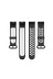 Techaks TCHS-23527 Xiaomi Redmi Watch 2 Lite Krd-02 Uyumlu Zore Kordon-Siyah-Kırmızı 3