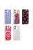Techaks TCHS-23636 Iphone 12 Uyumlu Simli Desenli Kamera Korumalı Parlak Zore Popy Kılıf-Çiçek 2