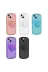 Techaks TCHS-23863 Iphone 13 Uyumlu Kamera Korumalı Pop Soketli Renkli Zore Ofro Kılıf-Mavi 2