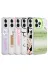 Techaks TCHS-27562 Iphone 13 Pro Max Uyumlu Mermer Desenli Zore Marbello Kılıf-Beyaz 2