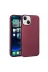 Techaks TCHS-28327 Iphone 15 Plus Uyumlu Yumuşak Dokulu Renkli İnce Silikon Soft Kapak Premier-Mürdüm 1