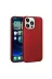 Techaks TCHS-28328 Iphone 15 Pro Max Uyumlu Yumuşak Dokulu Renkli İnce Silikon Soft Kapak Premier-Kırmızı 1