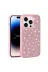 Techaks TCHS-30655 Iphone 14 Pro Uyumlu Parlak Taşlı Tasarım Pırlanta Zore Kılıf-Gri 4