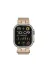 Techaks TCHS-32381 Apple Watch Ultra 49Mm Zore Krd-107 Metal Hasır Kordon-Starlight 1