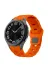 Techaks TCHS-32940 Galaxy Watch 5 Pro 45Mm Zore Krd-116 20Mm Futbol Desenli Spor Tasarımlı Silikon Kordon-Turuncu 1