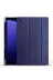 Techaks TCHS29818 Galaxy Tab S9 Ultra Kılıf  Uyumlu Zore Tri Folding Kalem Bölmeli Standlı Kılıf-Lacivert 1