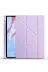 Techaks TYCA2D9BE76D8E4E2F5B37100 Huawei Honor Pad X8 Pro 11.5' Kılıf Tchs Tri Folding Kalem Bölmeli Standlı Kılıf - Lila 1