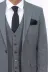 Tek Düğmeli Slim Fit Koyu Gri Yelekli Erkek Takım Elbise - Wessi 2