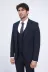 Tek Düğmeli Slim Fit Lacivert Yelekli Erkek Takım Elbise - Wessi 4