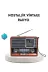 teknoparkx TKNPRK42HS5560-3702RSHB334 Dekoratif Vintage Radyo – Klasik Görünüm, Modern Fonksiyon Ve Uzun Ömürlü Kullanım 1