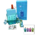 TELEFON MODELİ RENKLİ MİKA KRİSTAL SULUK MATARA PİPETLİ - VİDALI KAPAK - ASKILI 300ML (4745) 1
