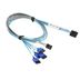TGC MiniSAS HD to 4 SATA 60/60/60/60cm with Sideband Cable (CBL-SAST-0948) 1