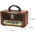 Torima M-115Bt Kumandalı Nostaljik Radyolu Bluetooth Hoparlör Kahverengi 4
