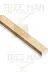 TREE MAN İSMET PERİM 2.5x5x25c30a 2.5X5X25 Cm 30 Adet Silinmis Çam Çita Kereste Taslak Tahta 1