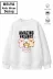 Trend Çocuk Kız Model Tam Kalıp Oversize Capy Friends Tasarım 2 İplik Pamuğa Pamuk Kumaş Sweatshirt 1
