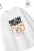 Trend Çocuk Kız Model Tam Kalıp Oversize Capy Friends Tasarım 2 İplik Pamuğa Pamuk Kumaş Sweatshirt 2