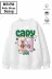 Trend Çocuk Kız Model Tam Kalıp Oversize Capy Love Tasarım 2 İplik Pamuğa Pamuk Kumaş Sweatshirt 93 1