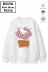 Trend Çocuk Kız Model Tam Kalıp Oversize Kedı Tasarım 2 İplik Pamuğa Pamuk Kumaş Sweatshirt 7 1