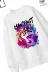 Trend Çocuk Kız Model Tam Kalıp Oversize Manifest Tasarım 2 İplik Pamuğa Pamuk Kumaş Sweatshirt 103 2