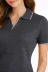 Triko Kumaş Yakalı Düğmesiz Açık Yaka Fitilli Kısa Kollu Regular Fit Tişört T-shirt - Siyah - M - Siyah 4