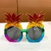 Tropikal Ananas Tasarımlı Renkli Hawaii Parti Gözlüğü (4745) 2