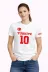 TÜRKİYE Ay Yıldız Baskılı 10 Numara Forma Tişört Taraftar T-Shirt - Beyaz - M - Beyaz 1