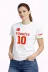 TÜRKİYE Ay Yıldız Baskılı 10 Numara Forma Tişört Taraftar T-Shirt - Beyaz - S - Beyaz 2