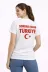 TÜRKİYE Ay Yıldız Baskılı Taraftar Forma T-Shirt - Beyaz - S - Beyaz 3