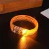 Turuncu Led Işıklı Baskı Yapılabilen Pilli Bileklik Bilezik 1,5 Cm Genişlik 3