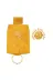 twingold AD01001 İsme Özel Çıtçıtlı Anahtarlık - % 100 Rainbow Deri - Ag01001 - Hardal Sarısı 1