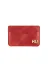twingold KC03001 İsme Özel Yatay Kartlık - %100 Rainbow Deri - A011001 - Kırmızı 3