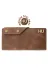 twingold KC03007 İsme Özel Dikey Çıtçıtlı Uzun Cüzdan - %100 Rainbow Deri - A010006 - Kahverengi 1