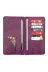 twingold KC03008 İsme Özel Dikey Uzun Cüzdan - %100 Rainbow Deri - A010007 - Mor 2
