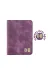 twingold KC03011 İsme Özel Pasaport Kılıfı - %100 Rainbow Deri - Ak02003 - Mor 1