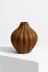 Typoniq Attitude Included TYP25501002 Forma Terra Ahşap Görünümlü Organik Formlu Dekoratif Seramik Vazo 17 X 17 Cm 3