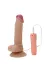 Ultra Yumuşak Dokulu Titreşimli Ve Rotasyonlu Realistik Vibratör Penis 20 Cm 2