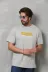 Unisex Basic Bisiklet Yaka Oversize T-Shirt - Gri - M - Gri 4
