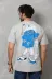 Unisex Basic Bisiklet Yaka Oversize T-Shirt - Gri - S - Gri 3