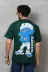 Unisex Basic Bisiklet Yaka Oversize T-Shirt - Yeşil - S - Yeşil 3